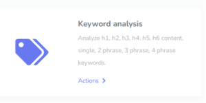 keyword analysis